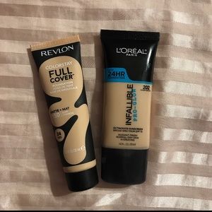 Revlon 150 / L’Oreal infallible Pro glow 202